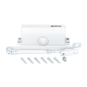 Доводчик дверной Фабрика замков на стальной тяге 40-60кг белый 66268