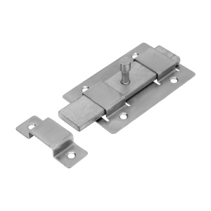 Задвижка дверная без фиксациеи ЗД-02 цинк прямоугольная площадка 91507