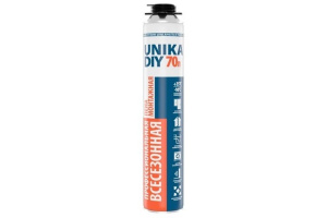 Пена монтажная профессиональная UNIKA DIY 70 всесезонная (950гр)
