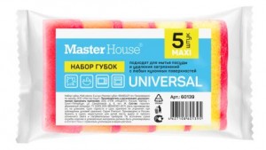 Набор губок Master House МОЙ 60139 Макси (5шт) 93*65*27