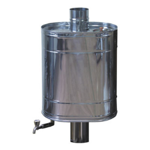 Бак элипсный 55л на трубу 115мм нерж. зерк.