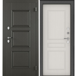 Дверь Норд 2050/880 R Рационалист Шале снежный графит ПРОМЕТ