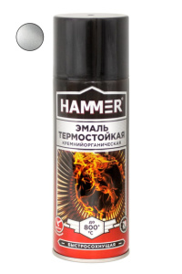 Эмаль термостойкая НАММЕR 5001 серебристая (520мл)