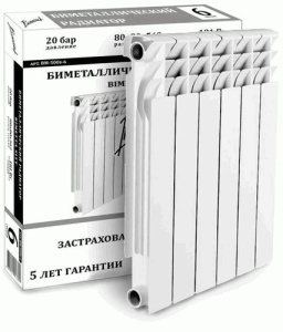 Радиатор биметалл 500 BIMETTA 6 секц. ВМ-500с-6  29962