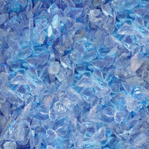 Стеклянная крошка голубая фр.7-15мм (20кг)