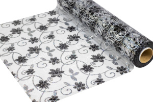Клеенка силик.Dekorelle 168-1 (прозр.фон) 1,0*20м