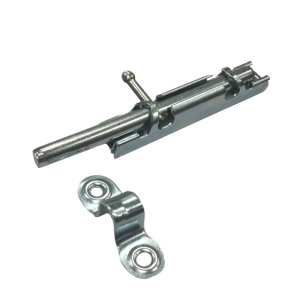 Задвижка дверная ЗТ-1 120мм цинк 