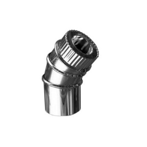 Сэндвич-отвод 150/220мм 45° нерж/оцин.