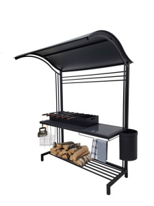 Мангал 46/3+Крыша-Т7 (полочка дерево) 1147