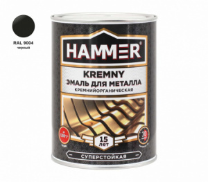 Эмаль по металлу КО НАММЕR Kremny RAL9004 черный (0,8кг)