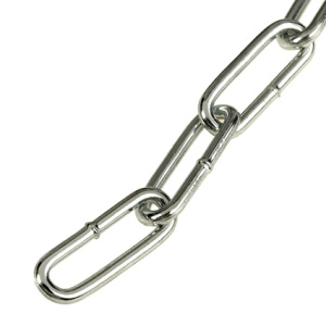 Цепь 3мм DIN 763 длиннозвенная оц. (10м)