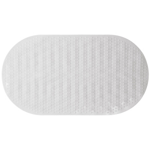 Коврик для ванной ПВХ Ellipse овал 67x36cм кремовый MELODIA MK010 / 21479