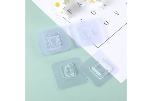 Крепление универс. 21US02-389 СИМПЛ квадратное прозрачное на стикерах