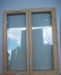 Блок оконный деревянный стеклопакет 1000*1000