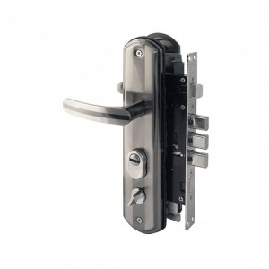 Замок врезной НОРА-М 200-68мм правый матов. никель/черный никель 261055