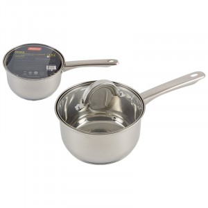 Ковш нерж.сталь с крышкой 1,9л 16*9,5см "Mediano 716163