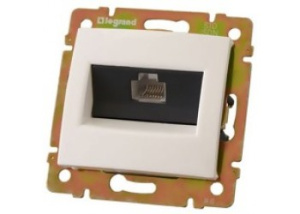 Механизм розетки информ. 1-м СП Valena белый Leg77441