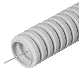 Труба гофрирован. ПВХ 25мм легкая с зондом  (50м) 032550