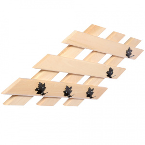 Вешалка Банные штучки-32311 с 5-ю кленовыми крючками липа