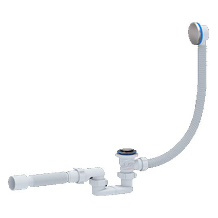 Сифон д/ванны  ANI 1.1/2"*40 с вып. регулир. клик-клак с гиб. трубой 40/50 ЕС255S  89073