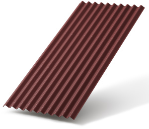 Лист Ондулин Smart красный 1,95х0,95м (без гвоздей)