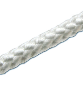Шнур полиамид плотн. плет. 20мм белый