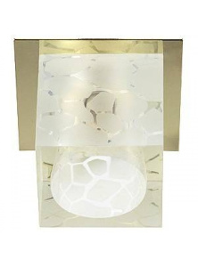 Светильник встраиваемый SALE  ЭРА DK40 GD/WH 50W G9 12/220V  (485338)