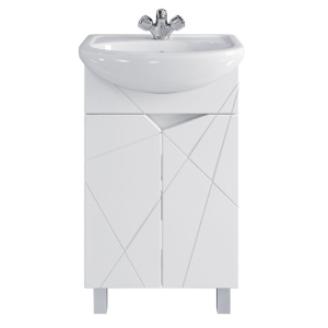 Тумба Айсберг 50 (Уют 50) напольная, белая без умывальника 14754