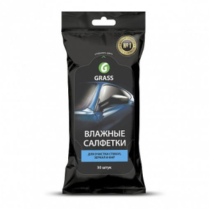 Влажные салфетки GRASS для стекол, зеркал и фар 51805
