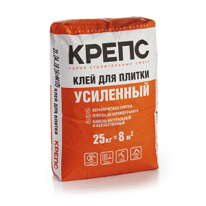 Крепс Усиленый 25кг (клей для плитки) 