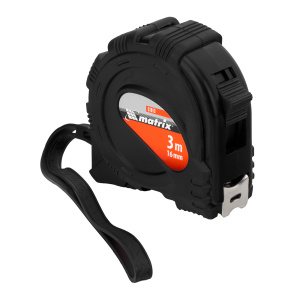 Рулетка Black 3мх16м обрезиненный корпус Matrix 31013 