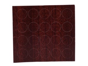 Заглушка самоклеящаяся D13 махагон (50шт)