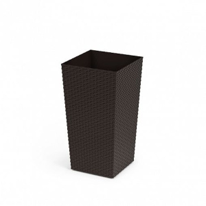 Кашпо д/цветов напольное РОТАНГ 220*220*410мм МОККО М8851