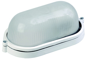 Светильник НПП1401 белый/овал  60Вт IР54 ИЭК