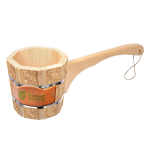 Ковш-черпак Банные штучки Цветы 1,5л липа  33426