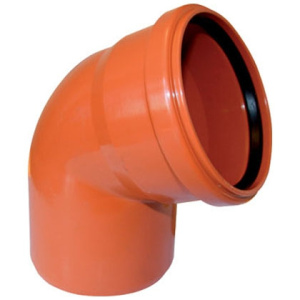 Отвод для наружной канализации 110/67° KG 98697