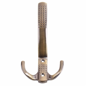 Крючок тройной перфорированный бронза (1шт)