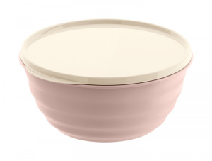 Миска (салатник) с крышкой Latina 2,1л бежевый 222136627/06 Homver 903714
