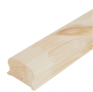 Поручень 45 гладкий паз 45*65*3000мм