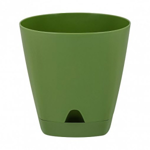 Горшок д/цветов AMSTERDAM  D 110 ММ/0,65 Л (ОЛИВКОВЫЙ)  ING6198ОЛ