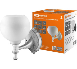 Светильник НББ 21-60-1323 УХЛ4 белый под серебро плафон полушар белый TDМ SQ0370-0202