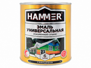 Эмаль унив. уск/суш HAMMER белая (2,7кг)