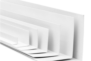 Угол отделочный из ПВХ 15х15мм белый 2,7м