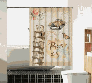 Шторка д/в тканевая 180х180см Пизанская башня MZ-109 / 20994