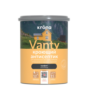 Антисептик кроющий KRONA VANTY графит (0,75л)