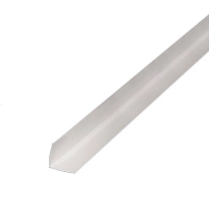 Угол отделочный из ПВХ 25*25мм белый 2,7м