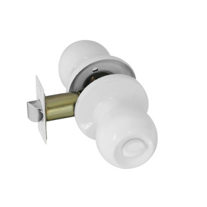 Защелка Нора-М ЗШ-03 ISPARUS белая с фиксатаром 18819