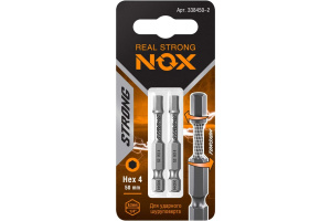 Бита torsion E6,3 НЕХ4-50 (2шт) карта STRONG 338450-2