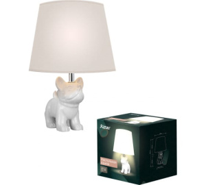 Светильник настольный с абажуром BUDDY E14 40Вт 1,3м керамика белый/белый 52703 9 Ritter