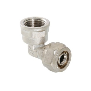 Угольник обжимной с переходом на вн.резьбу 20*1/2"